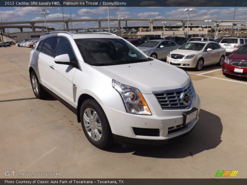 Platinum Ice Tricoat / Ebony/Ebony 2013 Cadillac SRX Luxury FWD