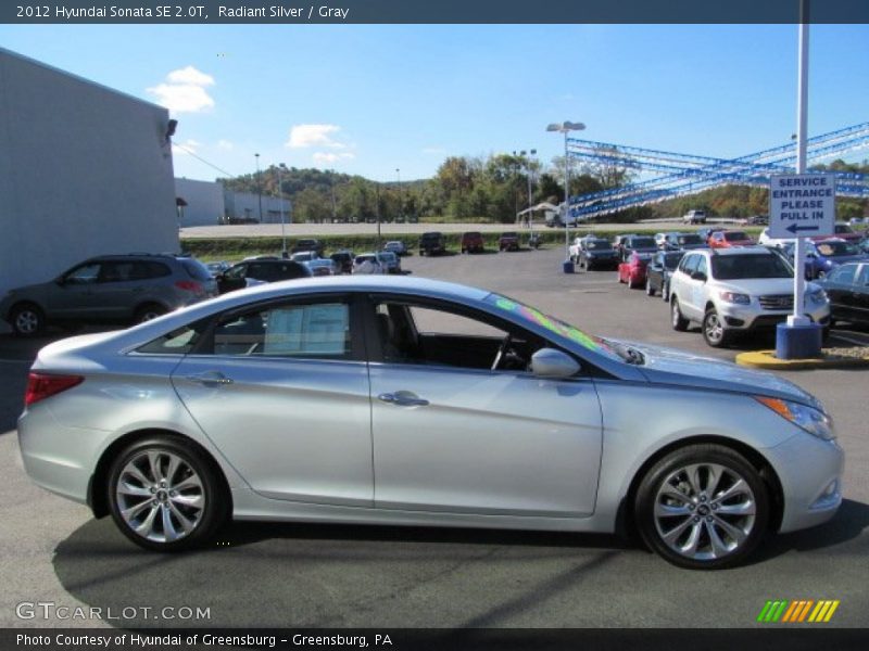 Radiant Silver / Gray 2012 Hyundai Sonata SE 2.0T
