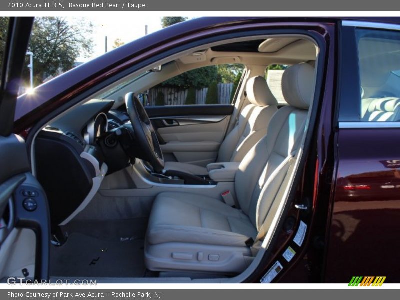Basque Red Pearl / Taupe 2010 Acura TL 3.5