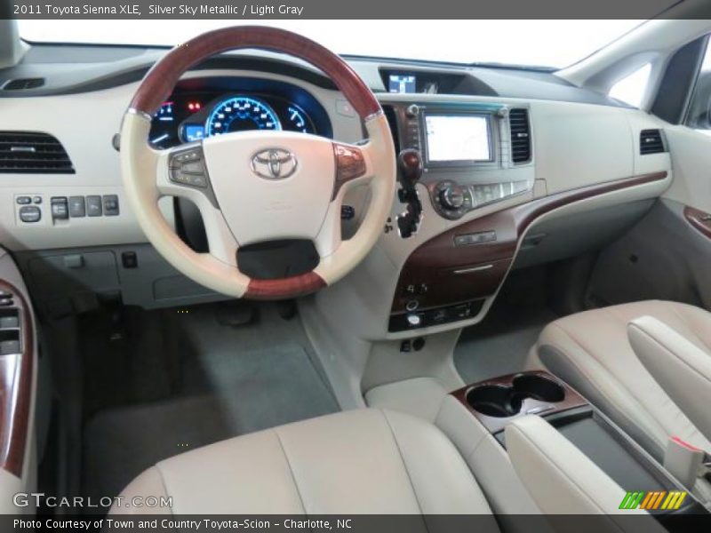 Silver Sky Metallic / Light Gray 2011 Toyota Sienna XLE