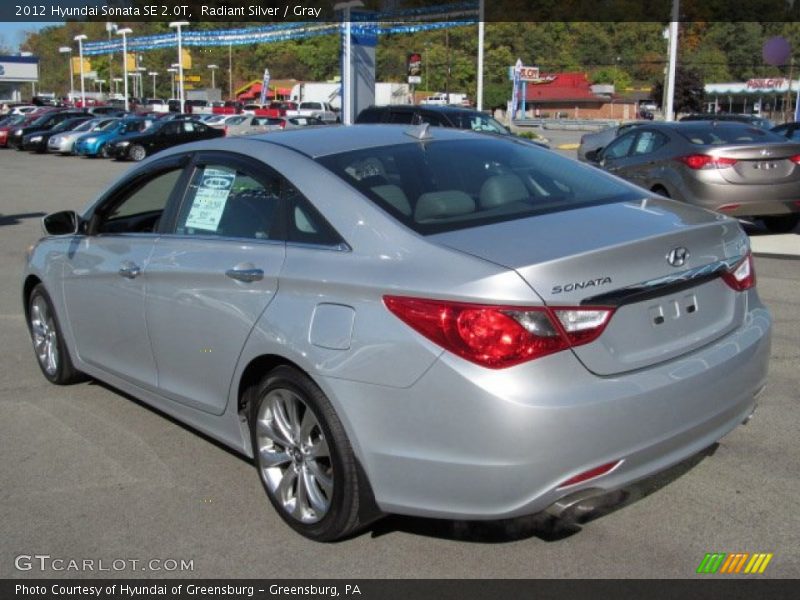 Radiant Silver / Gray 2012 Hyundai Sonata SE 2.0T