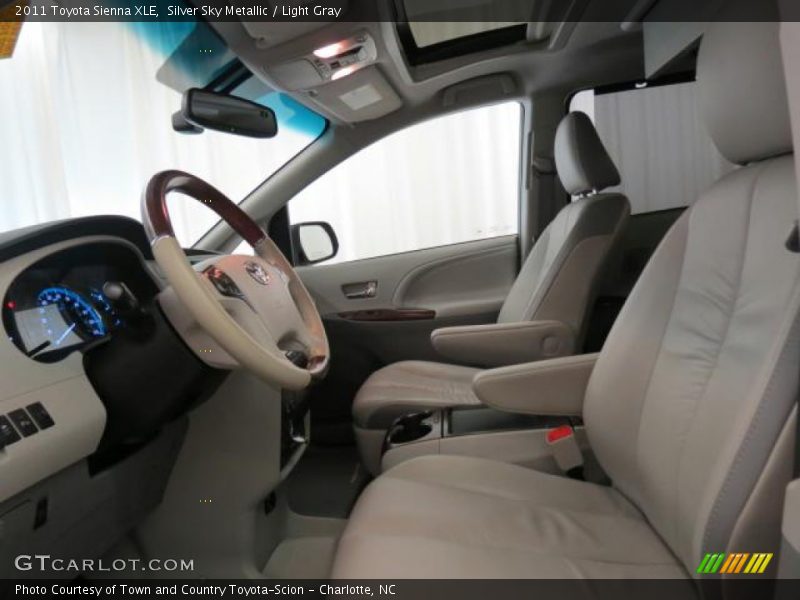 Silver Sky Metallic / Light Gray 2011 Toyota Sienna XLE