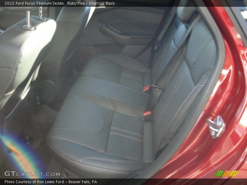 Ruby Red / Charcoal Black 2013 Ford Focus Titanium Sedan