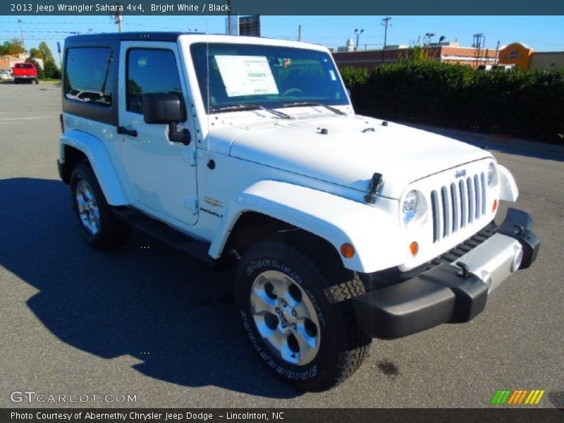 Bright White / Black 2013 Jeep Wrangler Sahara 4x4