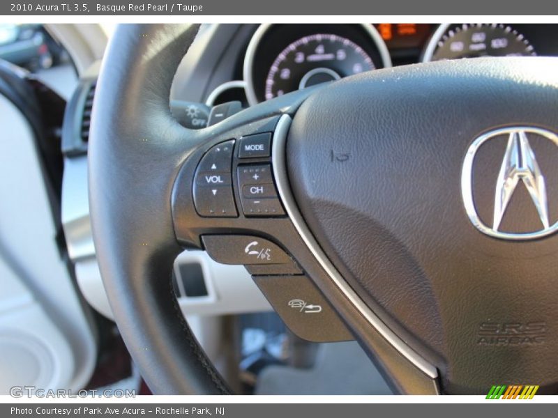 Basque Red Pearl / Taupe 2010 Acura TL 3.5