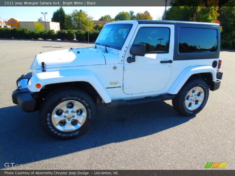 Bright White / Black 2013 Jeep Wrangler Sahara 4x4