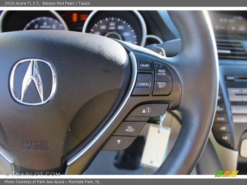 Basque Red Pearl / Taupe 2010 Acura TL 3.5