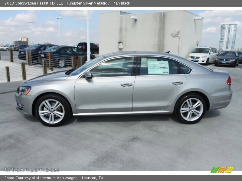 Tungsten Silver Metallic / Titan Black 2013 Volkswagen Passat TDI SEL