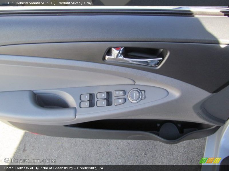 Radiant Silver / Gray 2012 Hyundai Sonata SE 2.0T