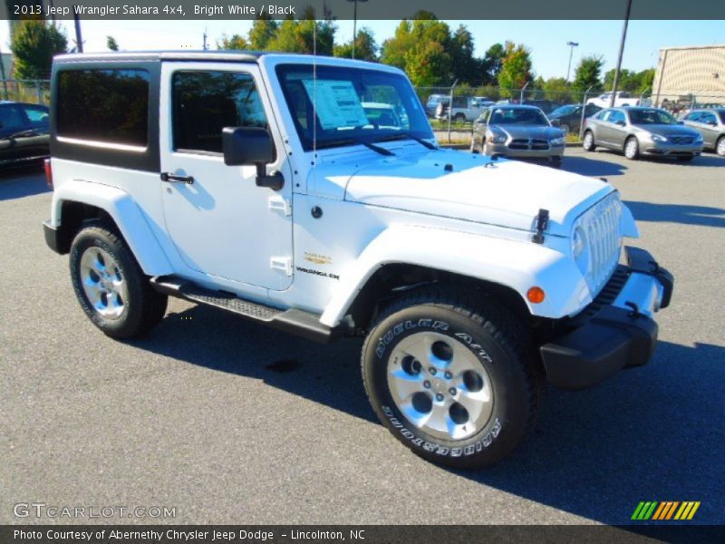 Bright White / Black 2013 Jeep Wrangler Sahara 4x4