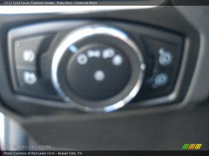 Ruby Red / Charcoal Black 2013 Ford Focus Titanium Sedan