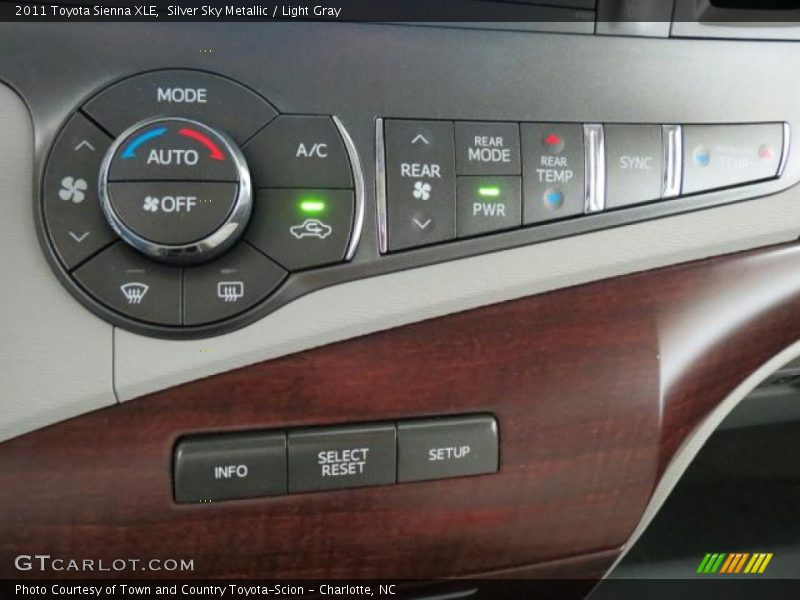 Silver Sky Metallic / Light Gray 2011 Toyota Sienna XLE