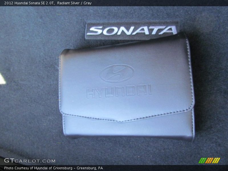 Radiant Silver / Gray 2012 Hyundai Sonata SE 2.0T