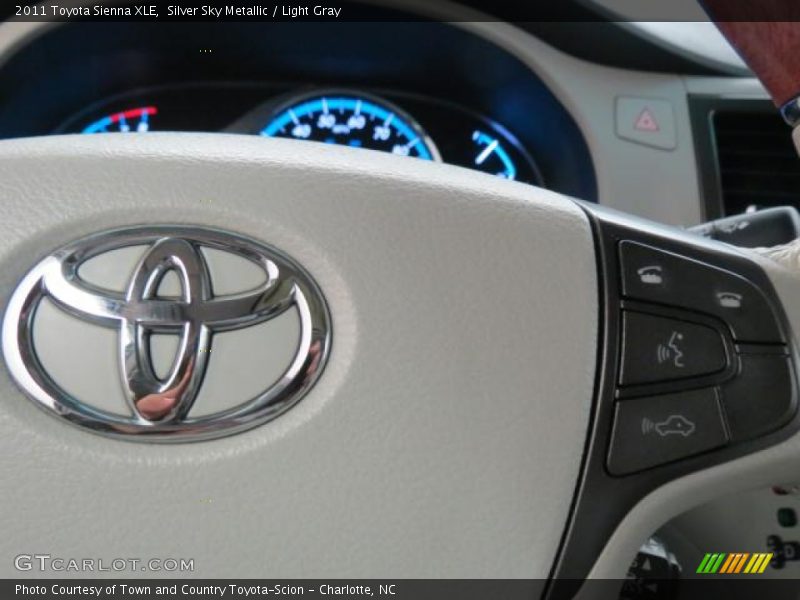 Silver Sky Metallic / Light Gray 2011 Toyota Sienna XLE