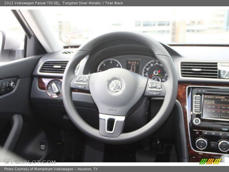 Tungsten Silver Metallic / Titan Black 2013 Volkswagen Passat TDI SEL