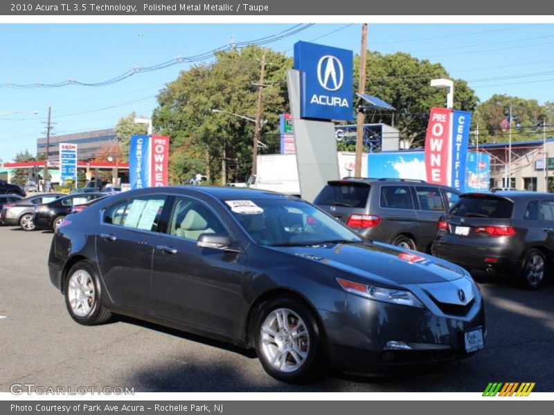 Polished Metal Metallic / Taupe 2010 Acura TL 3.5 Technology