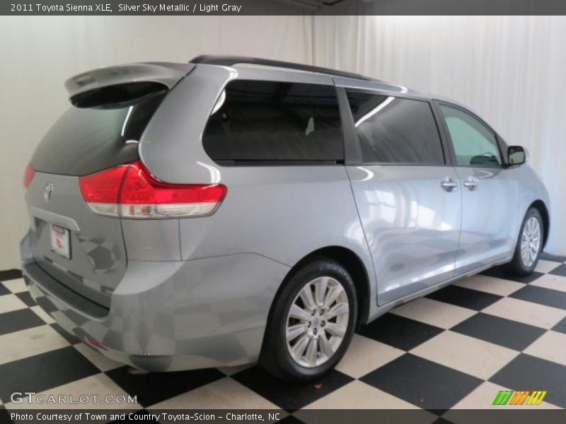 Silver Sky Metallic / Light Gray 2011 Toyota Sienna XLE