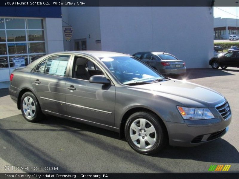 Willow Gray / Gray 2009 Hyundai Sonata GLS