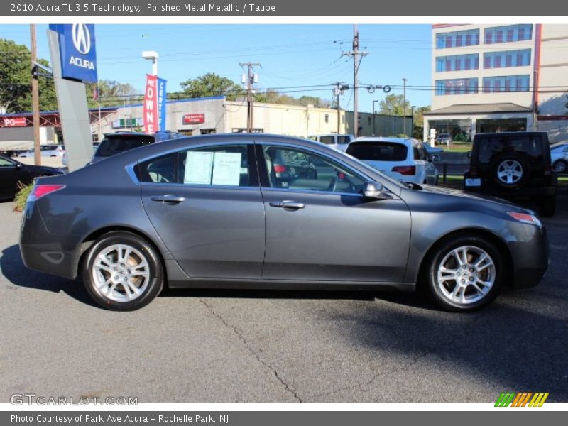 Polished Metal Metallic / Taupe 2010 Acura TL 3.5 Technology