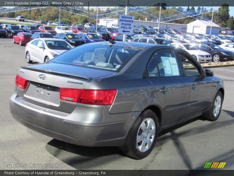 Willow Gray / Gray 2009 Hyundai Sonata GLS