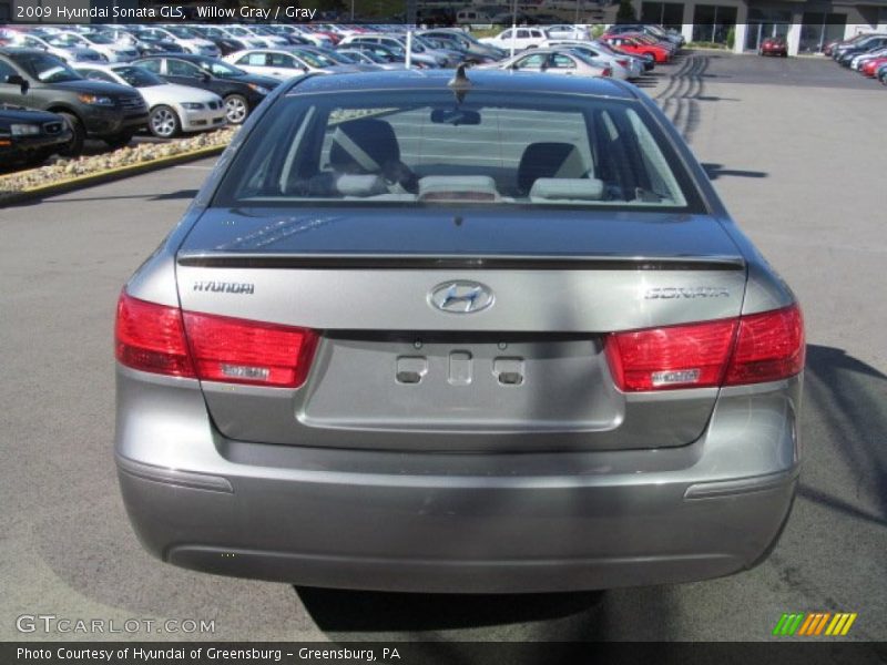 Willow Gray / Gray 2009 Hyundai Sonata GLS