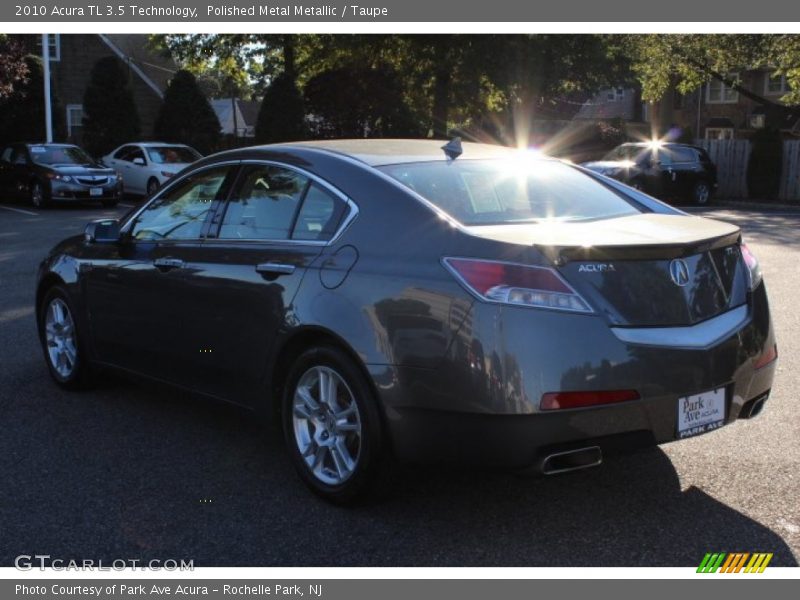 Polished Metal Metallic / Taupe 2010 Acura TL 3.5 Technology