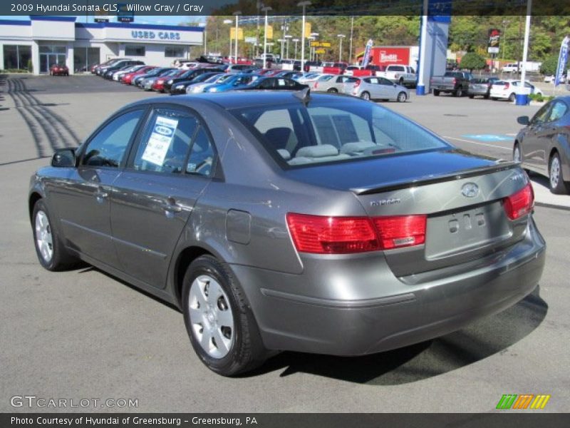 Willow Gray / Gray 2009 Hyundai Sonata GLS