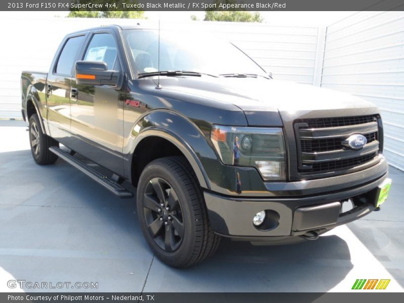 Tuxedo Black Metallic / FX Sport Appearance Black/Red 2013 Ford F150 FX4 SuperCrew 4x4