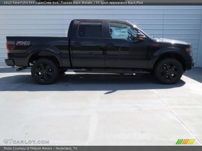 Tuxedo Black Metallic / FX Sport Appearance Black/Red 2013 Ford F150 FX4 SuperCrew 4x4