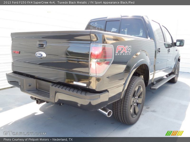 Tuxedo Black Metallic / FX Sport Appearance Black/Red 2013 Ford F150 FX4 SuperCrew 4x4