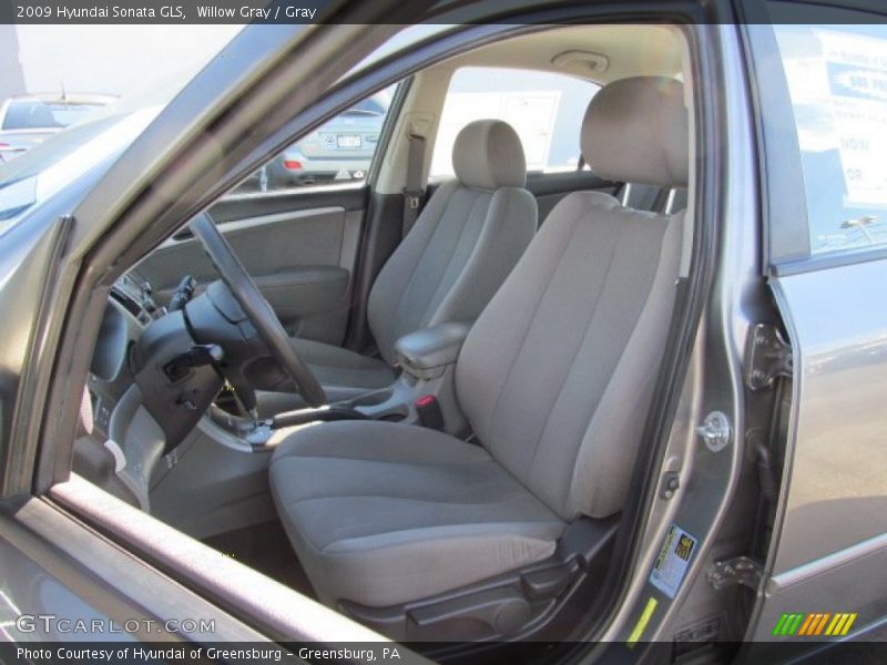 Willow Gray / Gray 2009 Hyundai Sonata GLS