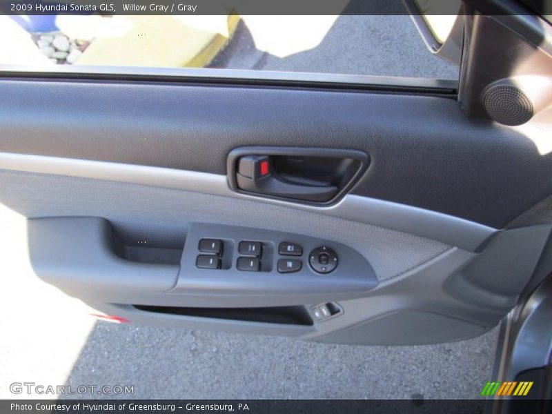Willow Gray / Gray 2009 Hyundai Sonata GLS