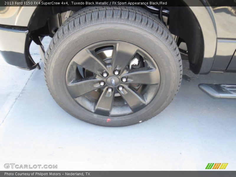 Tuxedo Black Metallic / FX Sport Appearance Black/Red 2013 Ford F150 FX4 SuperCrew 4x4