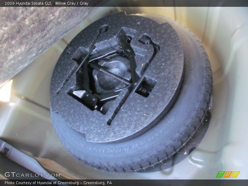 Willow Gray / Gray 2009 Hyundai Sonata GLS