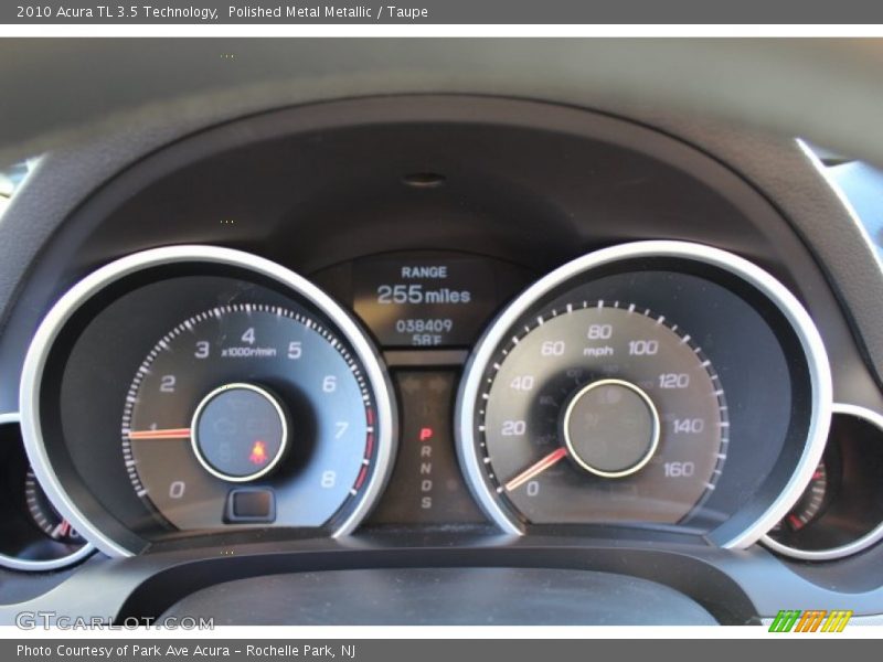 Polished Metal Metallic / Taupe 2010 Acura TL 3.5 Technology