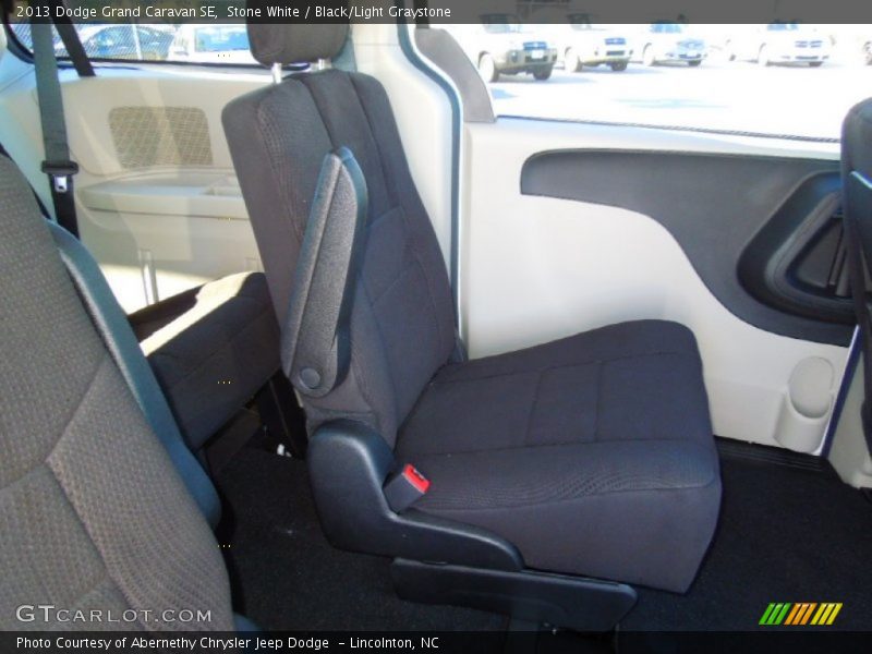 Stone White / Black/Light Graystone 2013 Dodge Grand Caravan SE