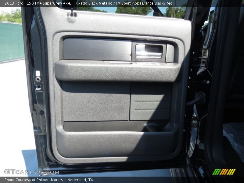 Tuxedo Black Metallic / FX Sport Appearance Black/Red 2013 Ford F150 FX4 SuperCrew 4x4