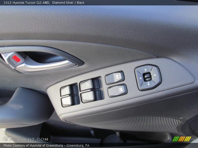Diamond Silver / Black 2013 Hyundai Tucson GLS AWD