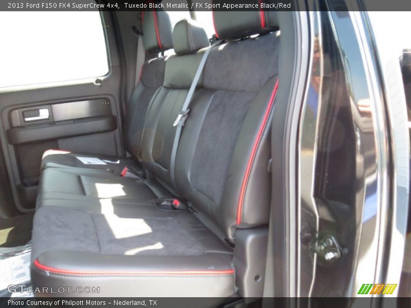 Tuxedo Black Metallic / FX Sport Appearance Black/Red 2013 Ford F150 FX4 SuperCrew 4x4
