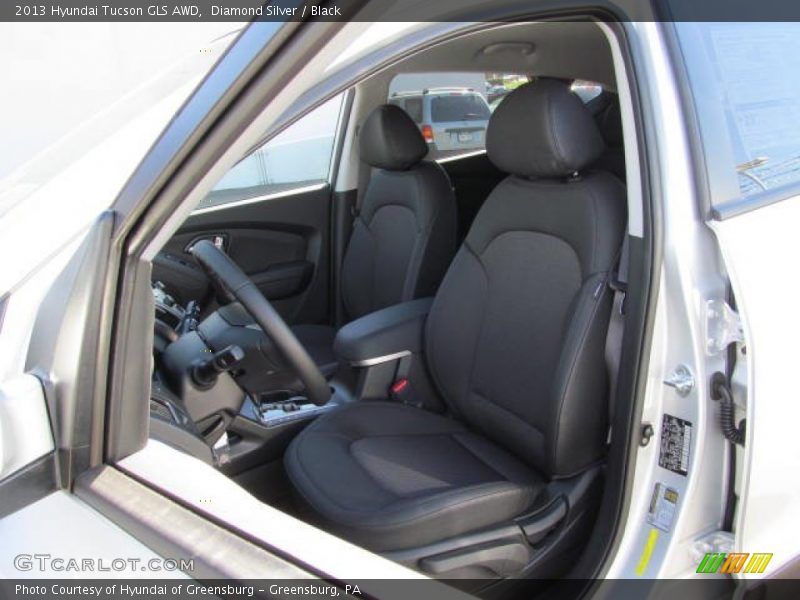 Diamond Silver / Black 2013 Hyundai Tucson GLS AWD