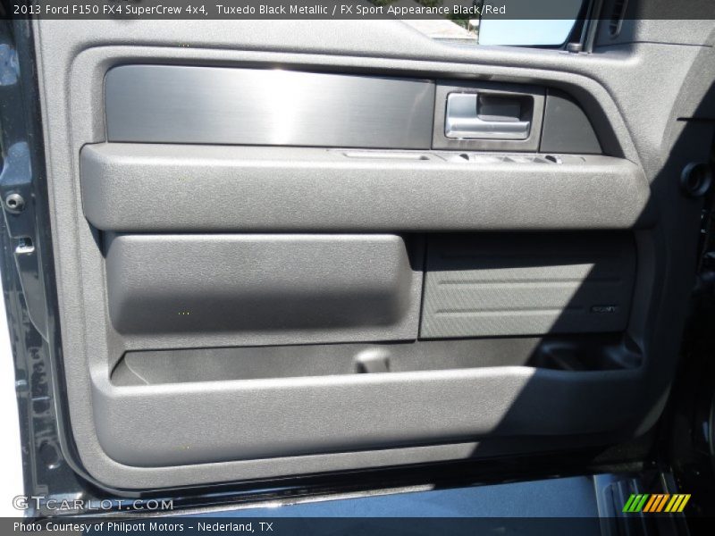 Tuxedo Black Metallic / FX Sport Appearance Black/Red 2013 Ford F150 FX4 SuperCrew 4x4