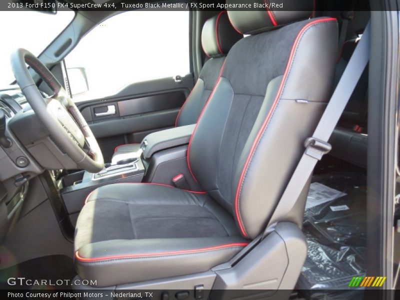 Tuxedo Black Metallic / FX Sport Appearance Black/Red 2013 Ford F150 FX4 SuperCrew 4x4