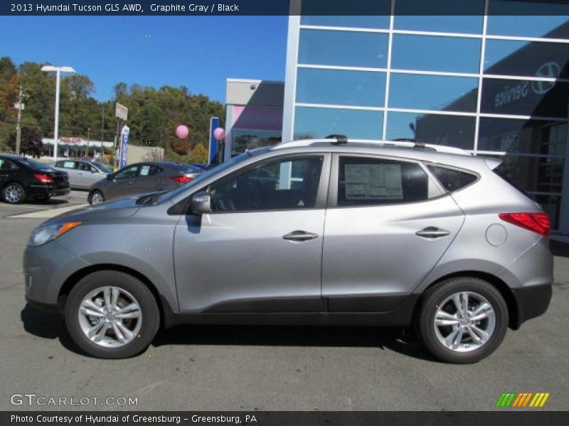 Graphite Gray / Black 2013 Hyundai Tucson GLS AWD