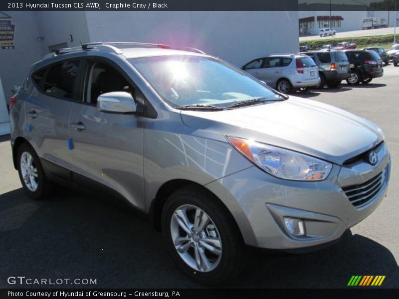 Graphite Gray / Black 2013 Hyundai Tucson GLS AWD