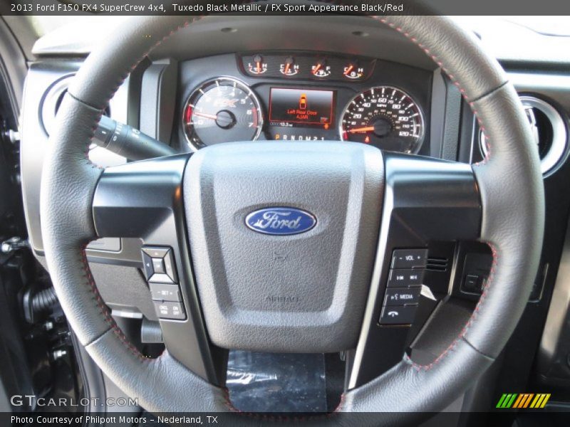 Tuxedo Black Metallic / FX Sport Appearance Black/Red 2013 Ford F150 FX4 SuperCrew 4x4
