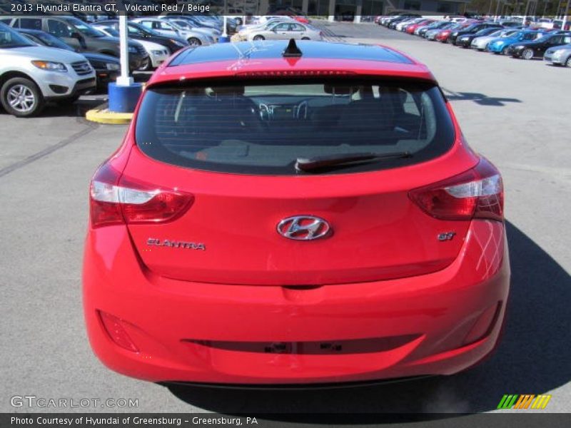 Volcanic Red / Beige 2013 Hyundai Elantra GT