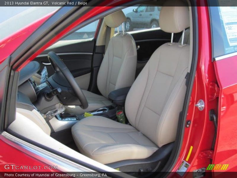 Volcanic Red / Beige 2013 Hyundai Elantra GT