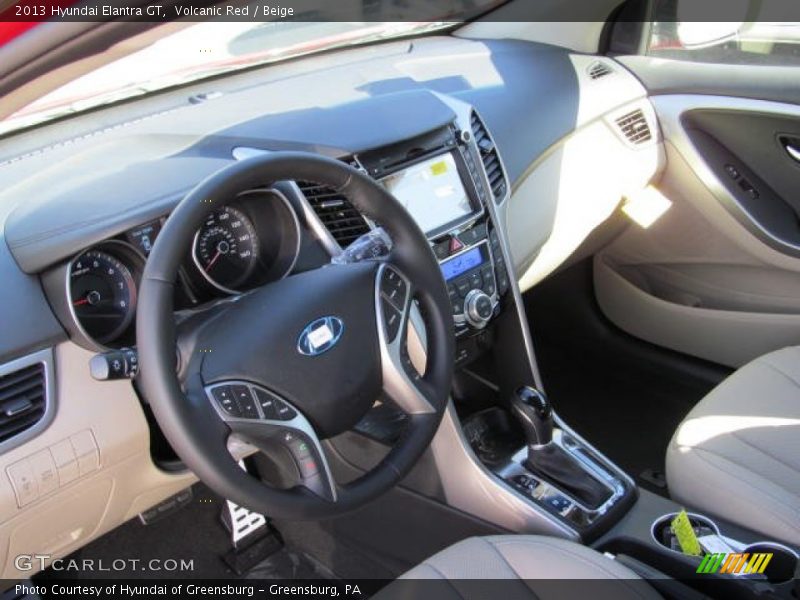 Volcanic Red / Beige 2013 Hyundai Elantra GT