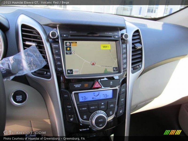 Volcanic Red / Beige 2013 Hyundai Elantra GT