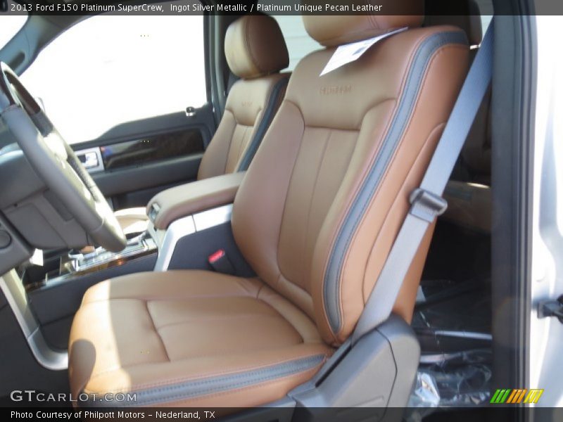 Front Seat of 2013 F150 Platinum SuperCrew